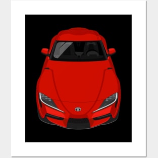 GR Supra 5th gen J29 - Red Posters and Art